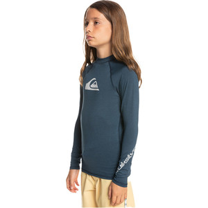 2023 Quiksilver Junior All Time Chaleco de manga larga UPF 50 EQBWR03213 - Azul marino Blazer Heather